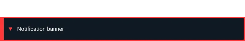 Critical Notification Banner